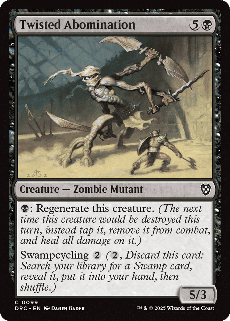 Twisted Abomination — Aetherdrift Commander — Magic: The Gathering