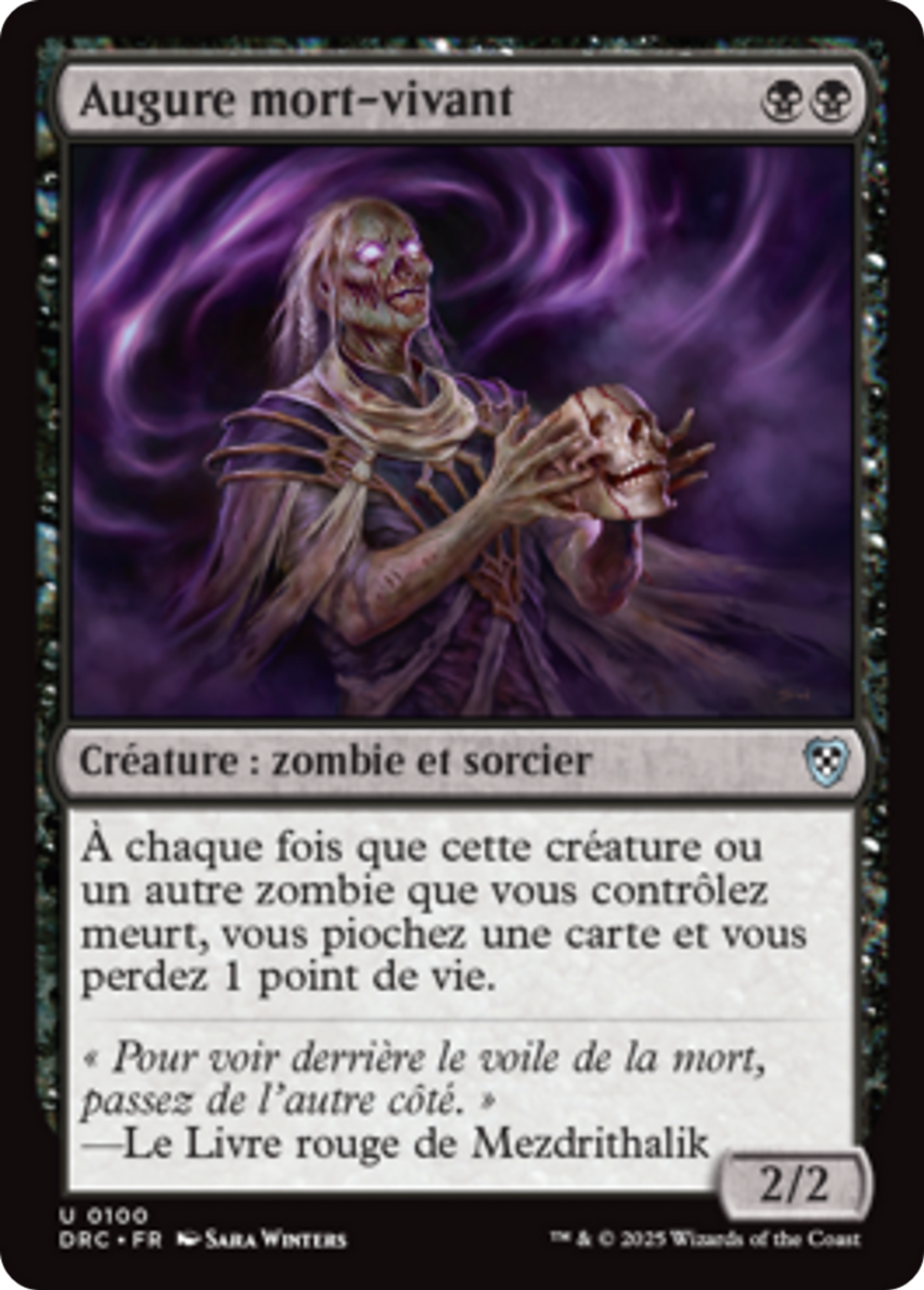Augure mort-vivant — Aetherdrift Commander — Magic: The Gathering