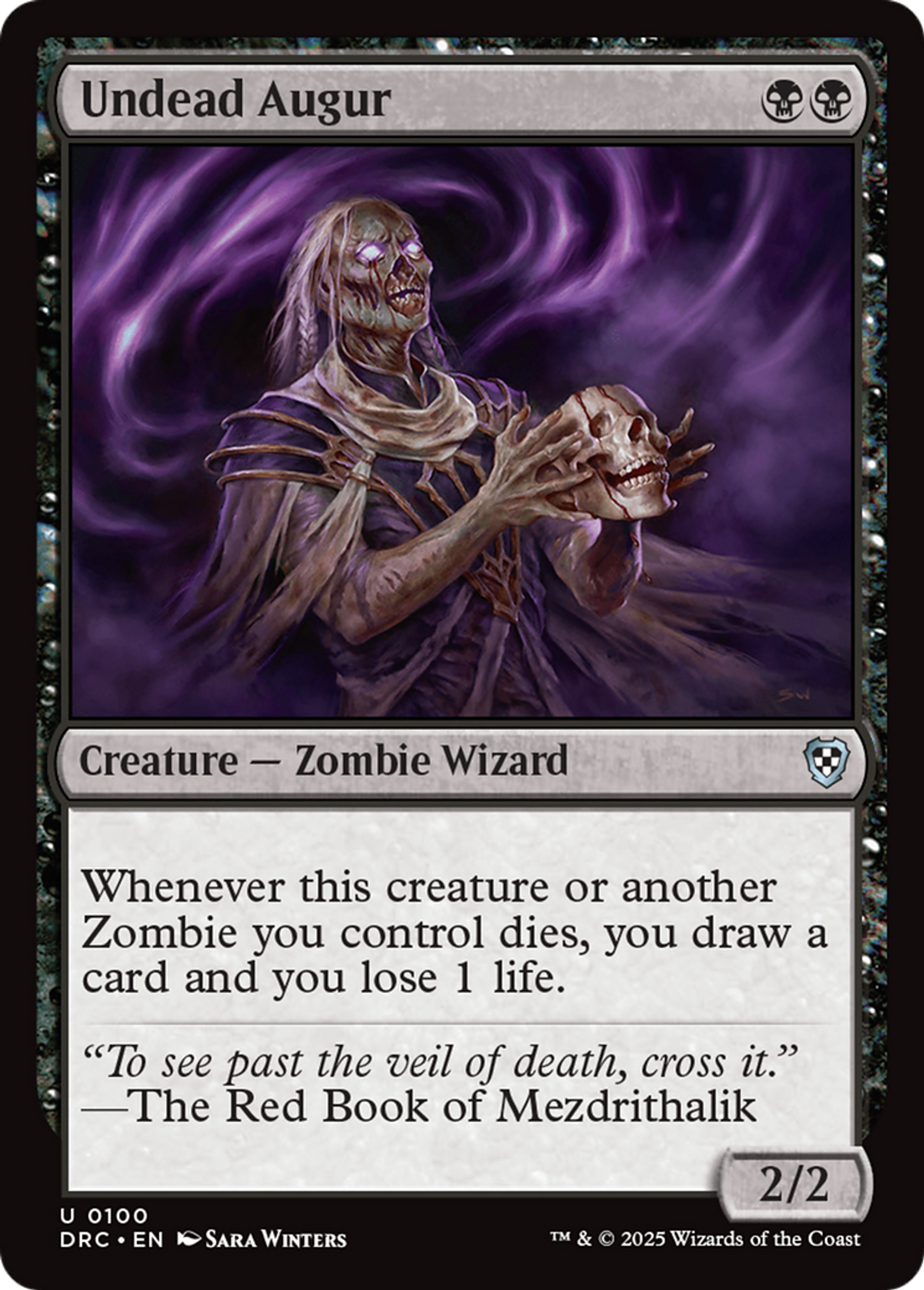 Undead Augur — Aetherdrift Commander — Magic: The Gathering