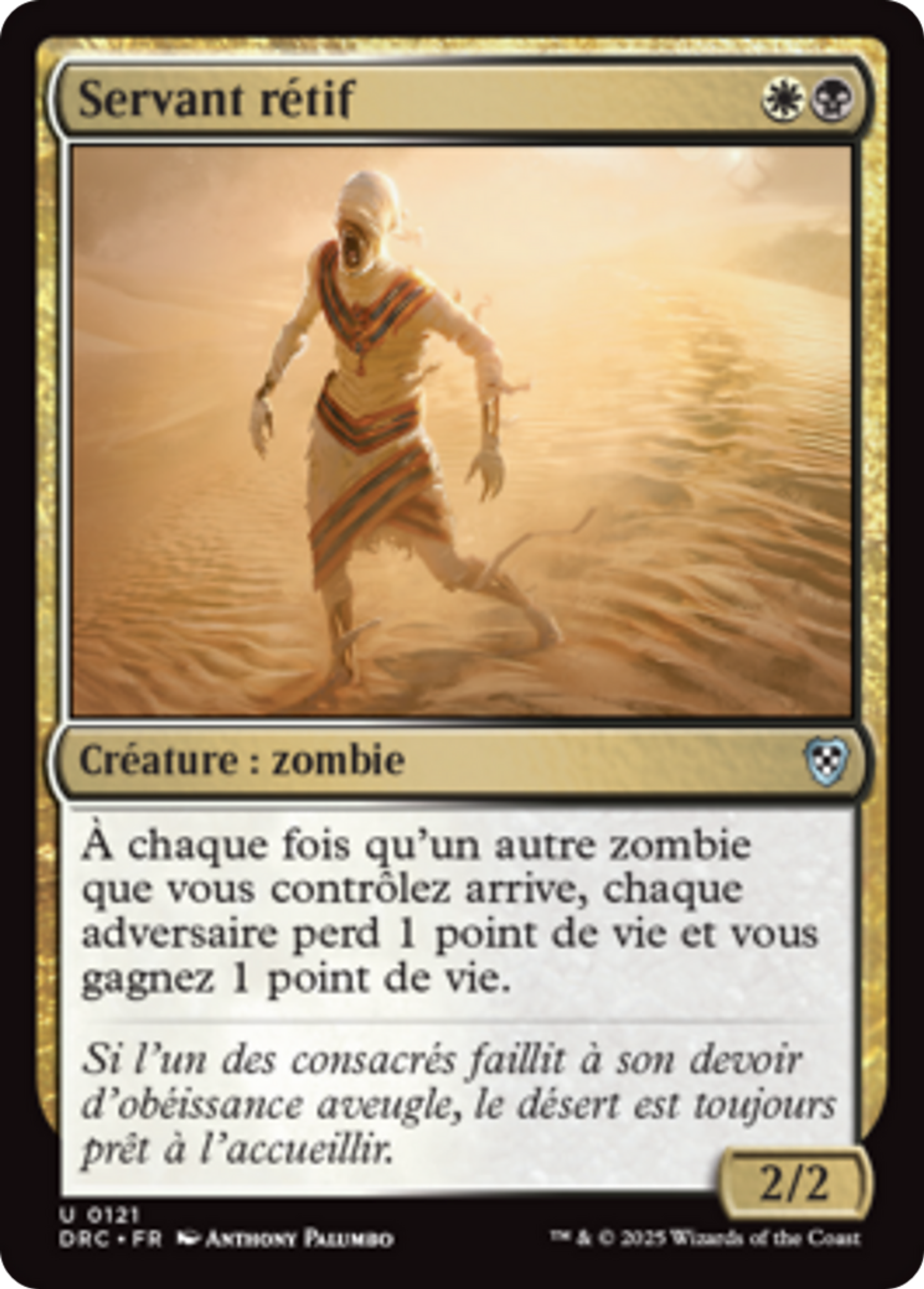 Servant rétif — Aetherdrift Commander — Magic: The Gathering