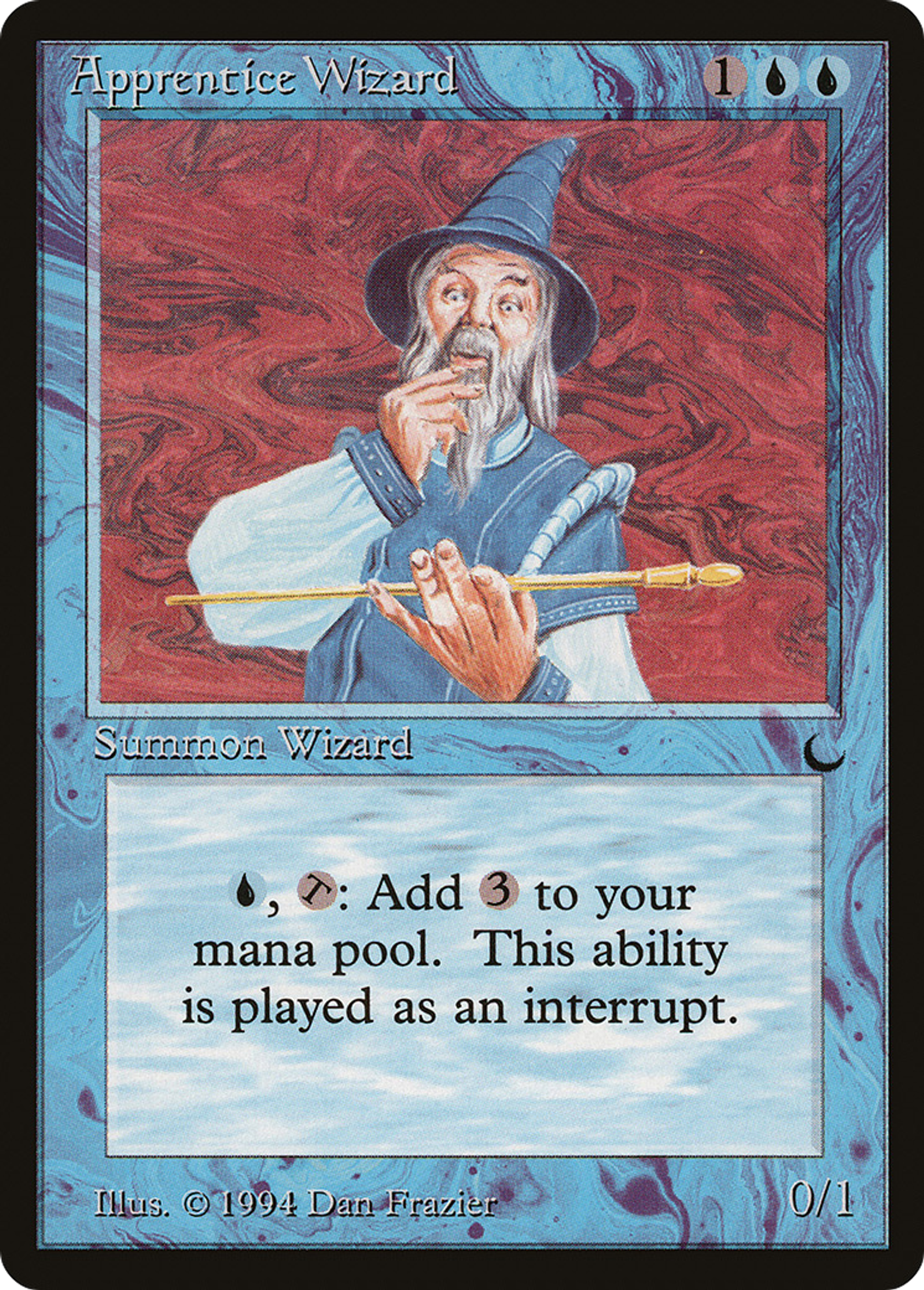 Apprentice Wizard — The Dark — Magic: The Gathering