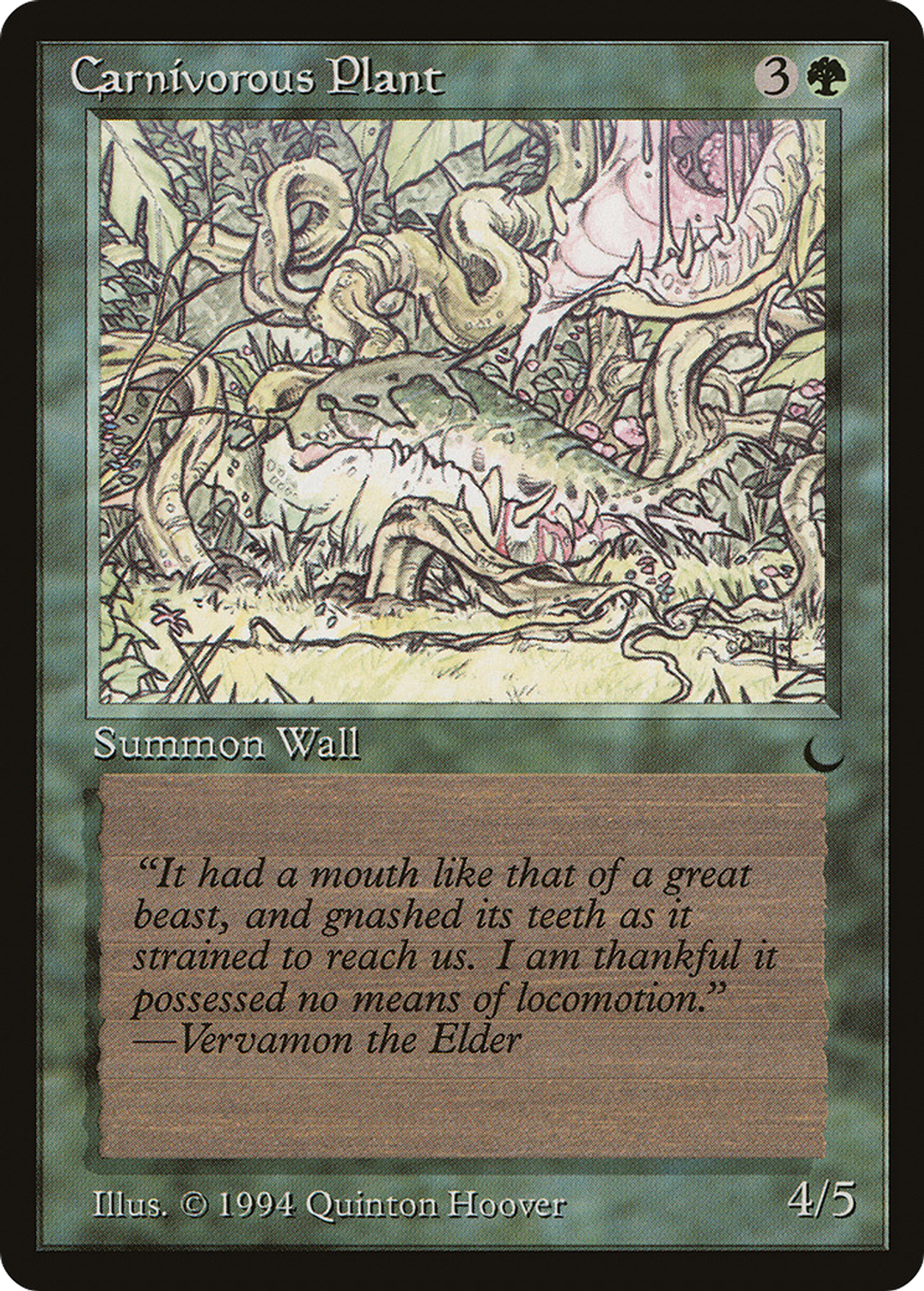 Carnivorous Plant — The Dark — Magic: The Gathering