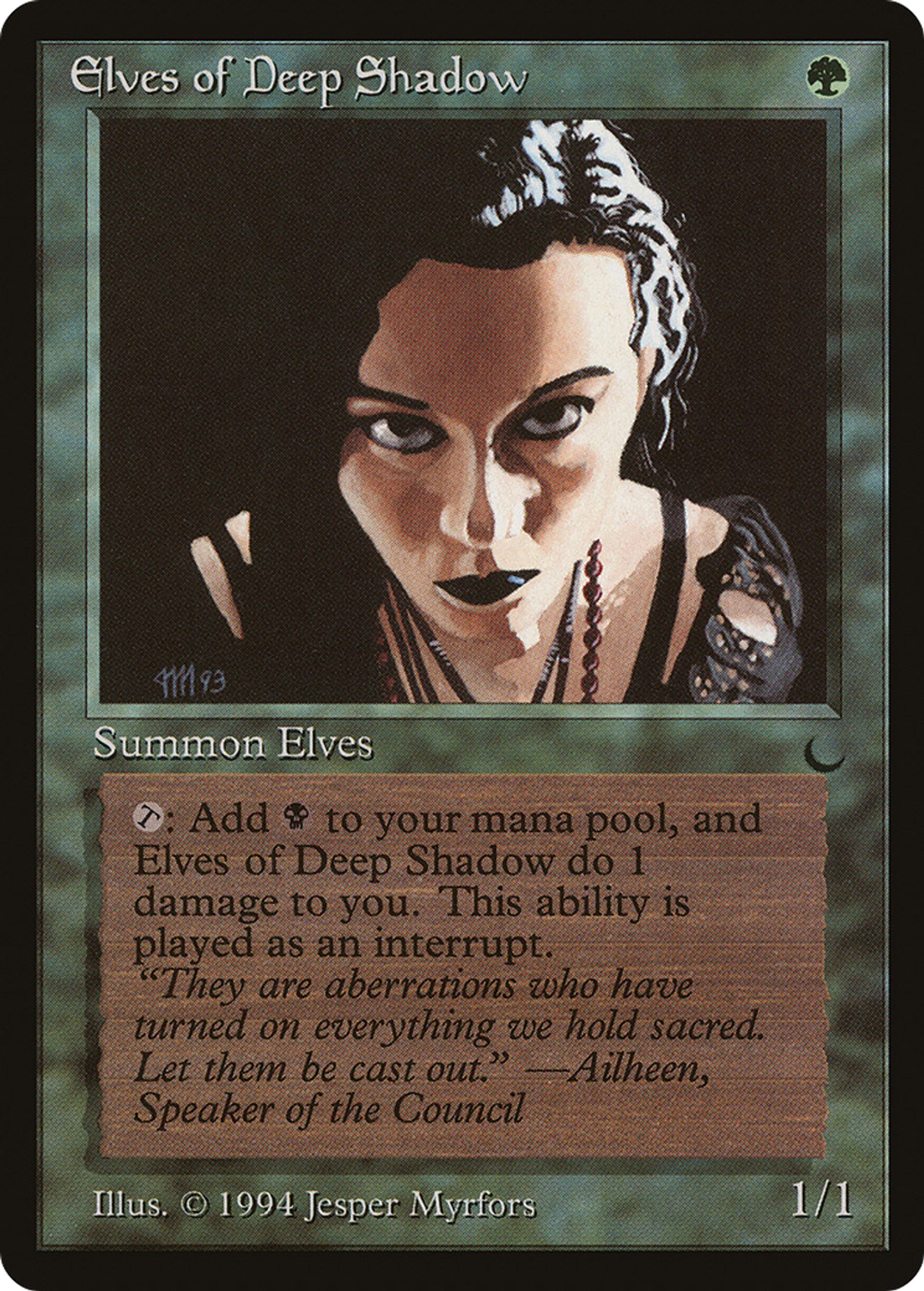 Elves of Deep Shadow — The Dark — Magic: The Gathering
