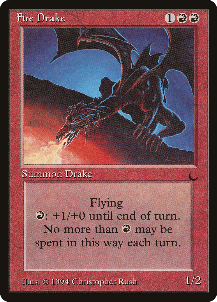Fire Drake — The Dark — Magic: The Gathering