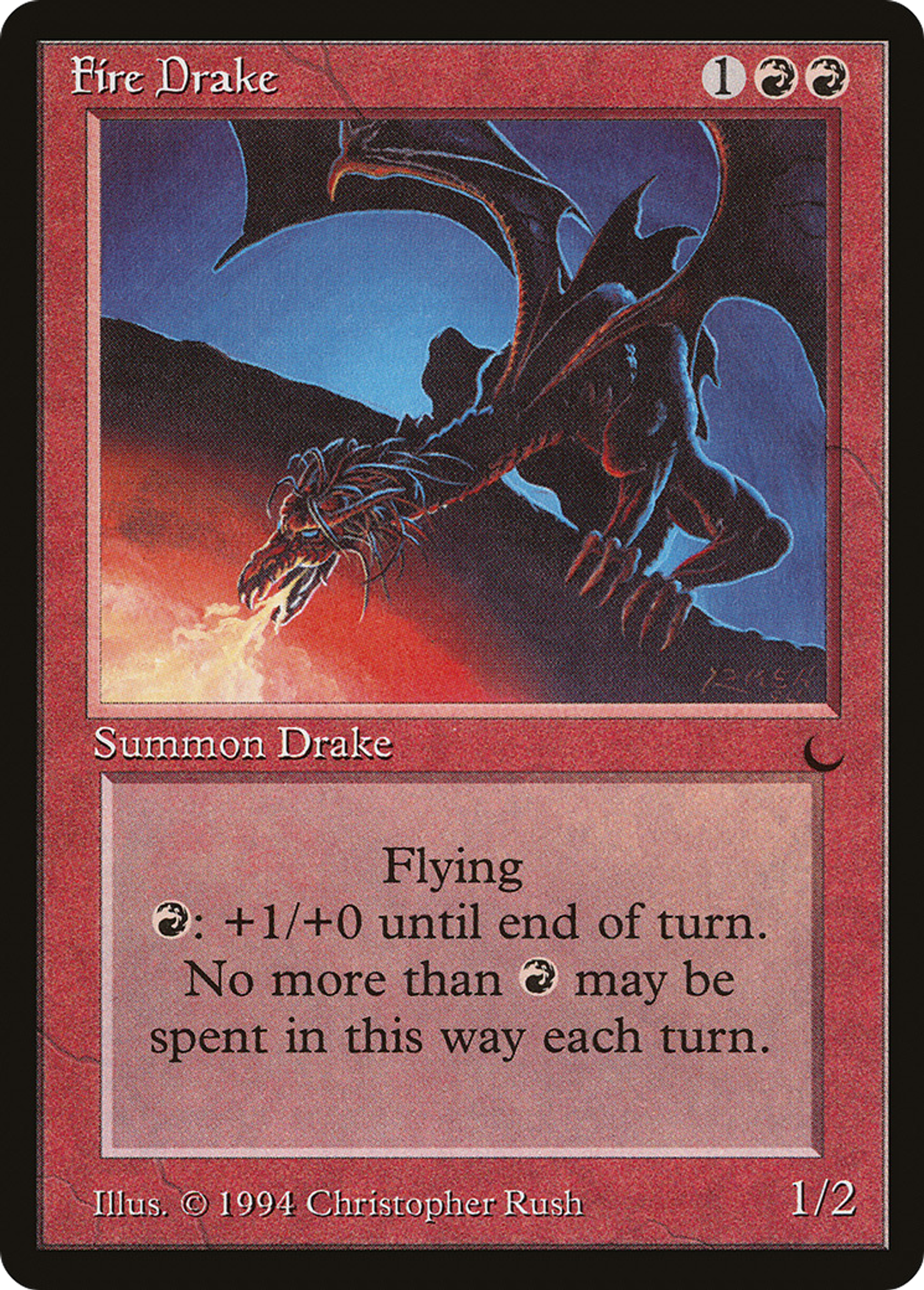 Fire Drake — The Dark — Magic: The Gathering