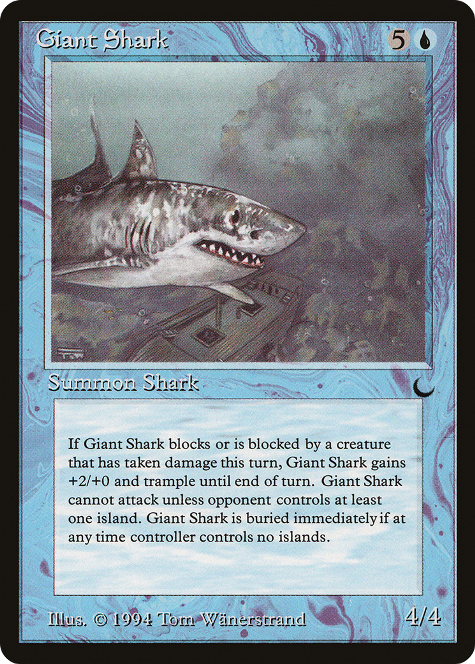 Giant Shark — The Dark — Magic: The Gathering
