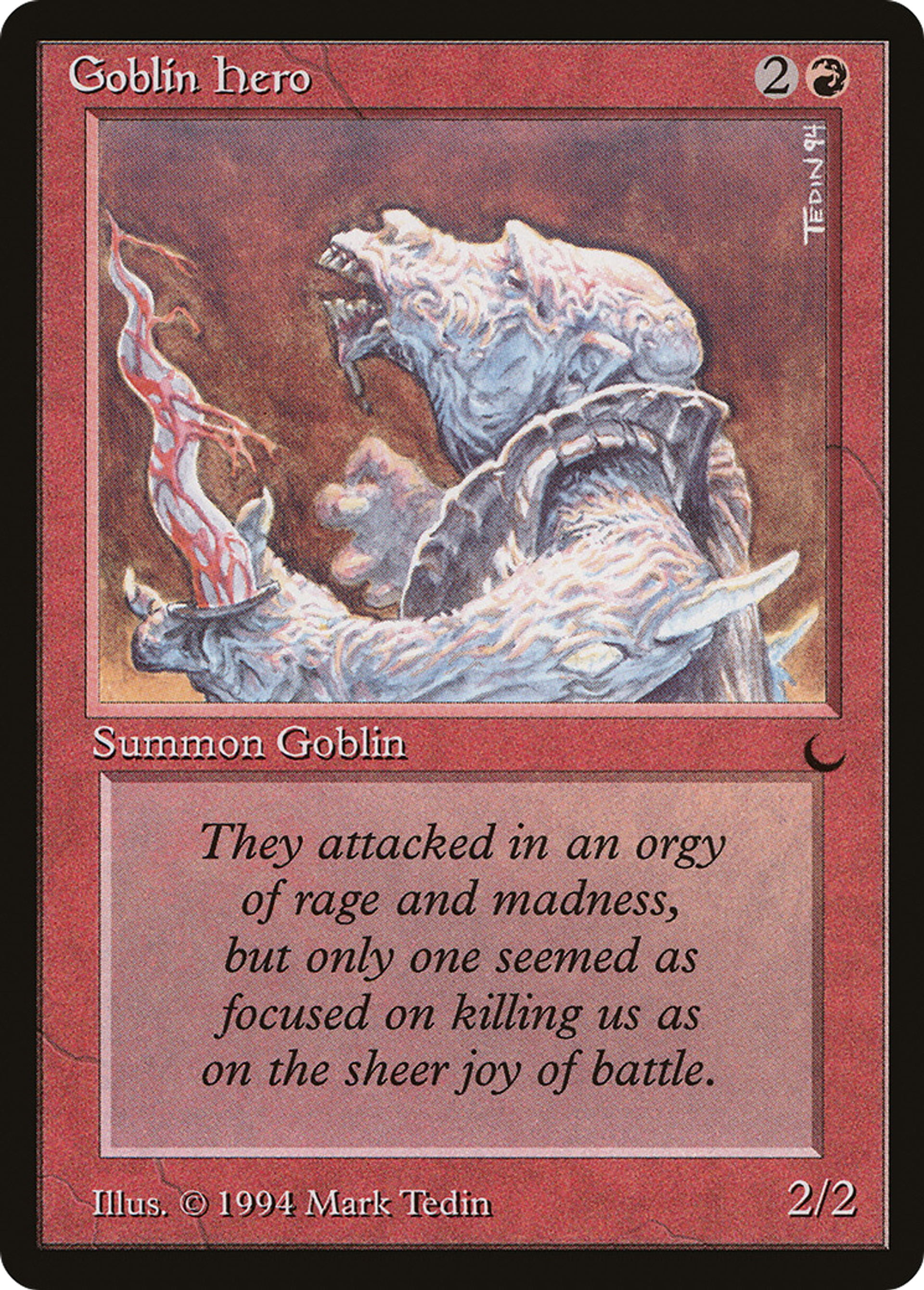 Goblin Hero — The Dark — Magic: The Gathering