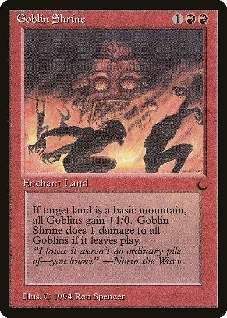 Goblin Shrine — The Dark — Magic: The Gathering