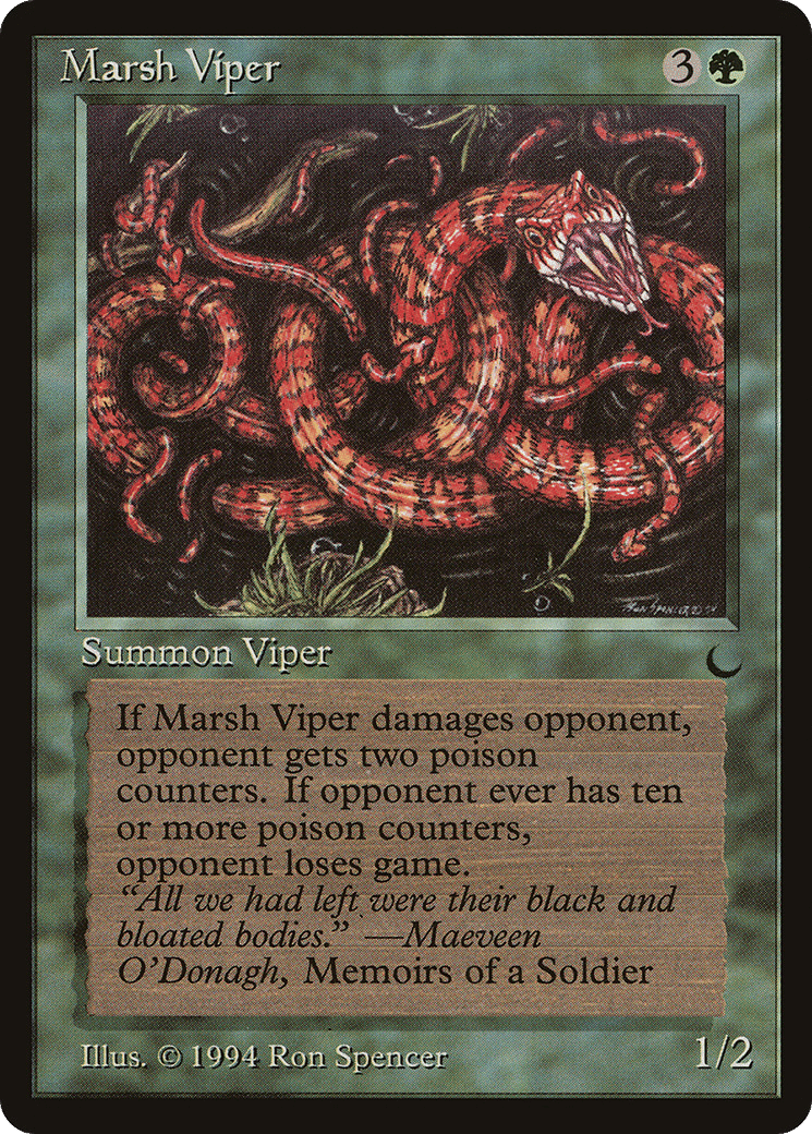 Marsh Viper — The Dark — Magic: The Gathering
