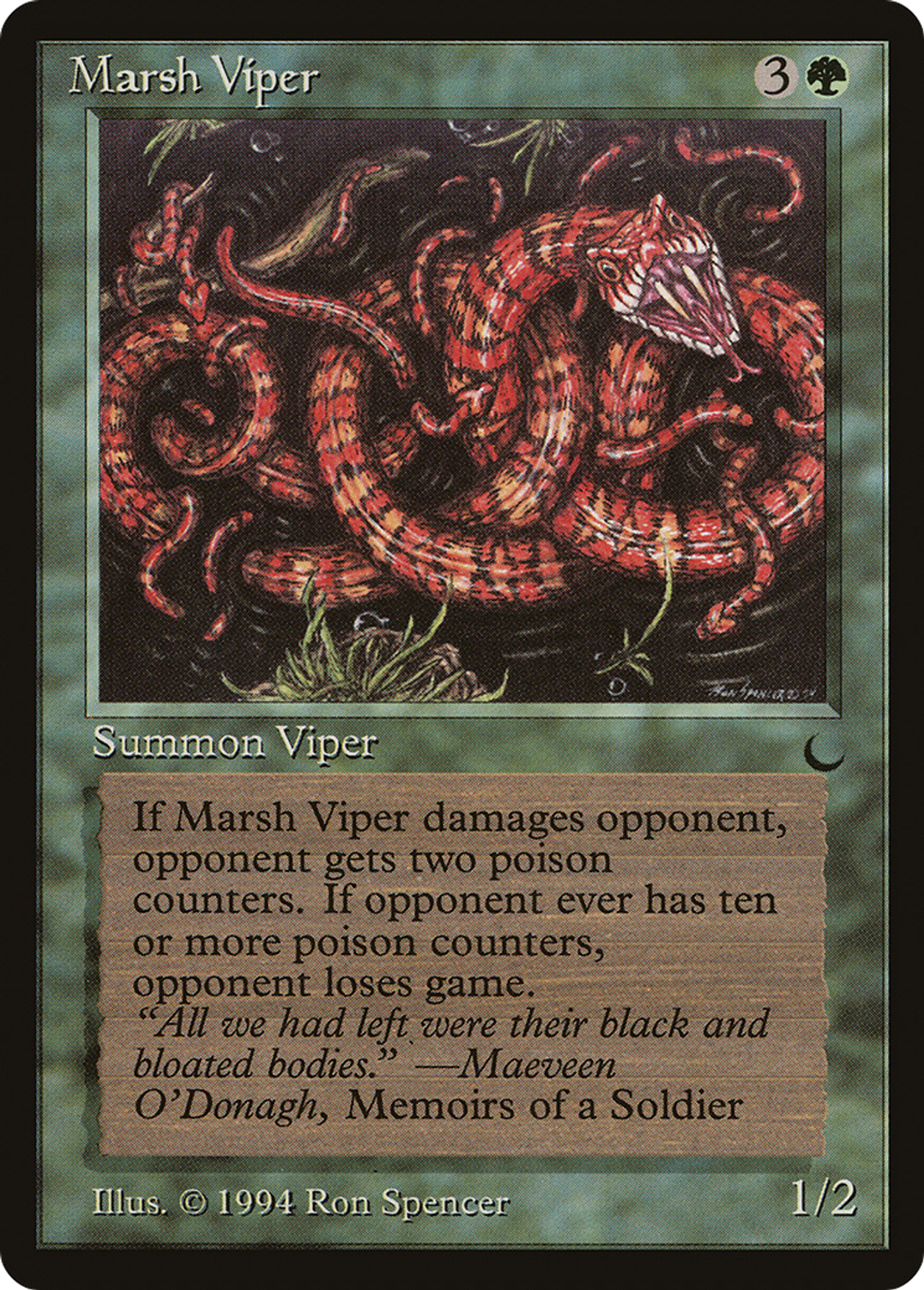 Marsh Viper — The Dark — Magic: The Gathering
