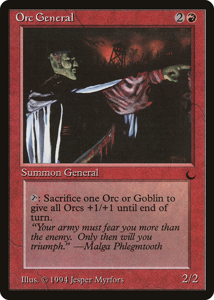 Orc General — The Dark — Magic: The Gathering
