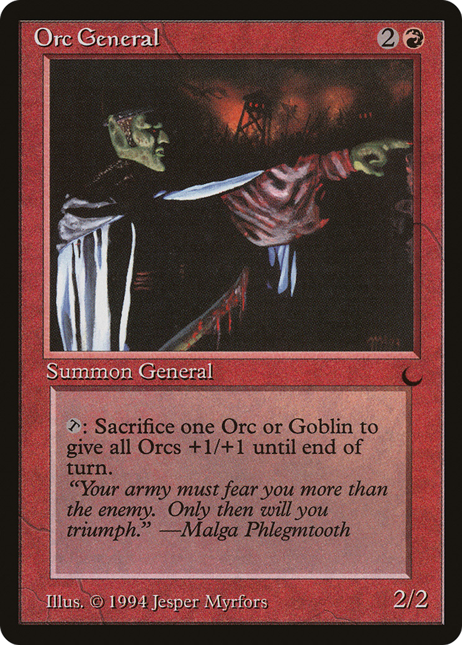 Orc General — The Dark — Magic: The Gathering