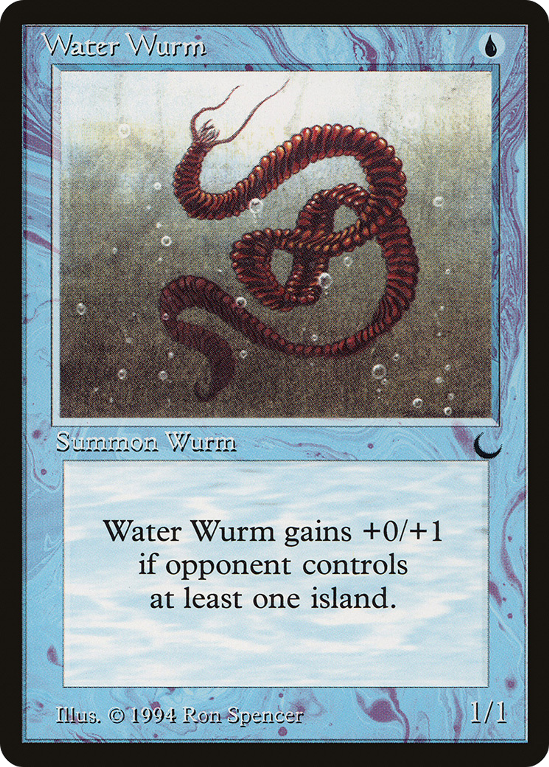 Water Wurm — The Dark — Magic: The Gathering