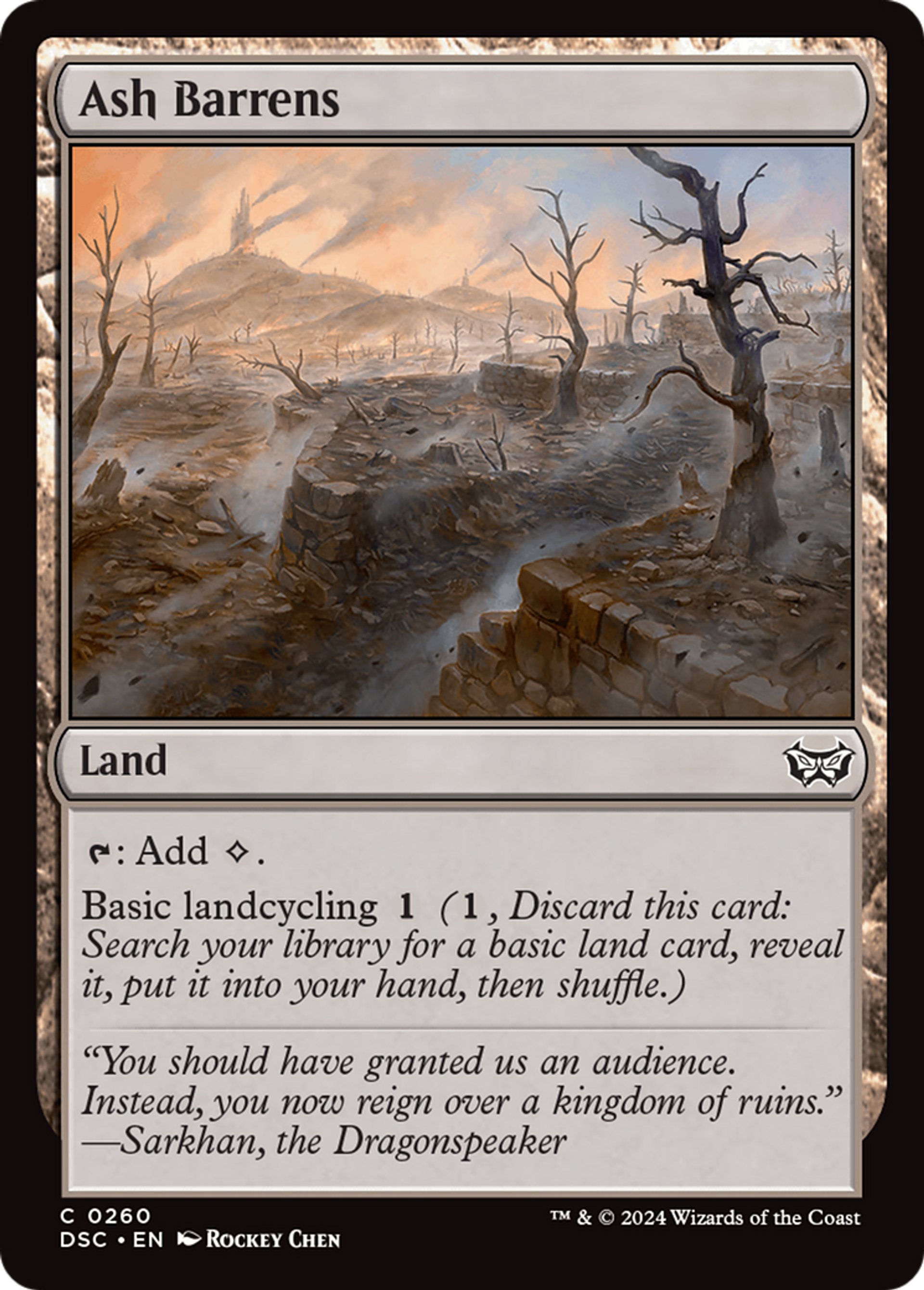 Landes cendreuses — Duskmourn: House of Horror Commander — Magic: The Gathering