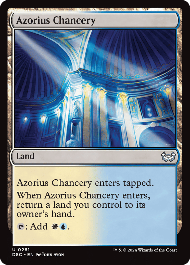 Azorius Chancery — Duskmourn: House of Horror Commander — Magic: The Gathering