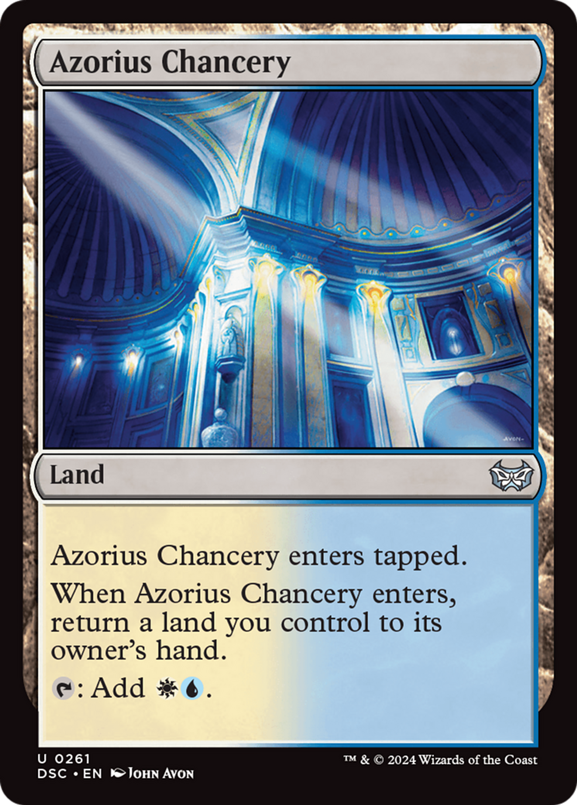 Cour de la chancellerie d'Azorius — Duskmourn: House of Horror Commander — Magic: The Gathering