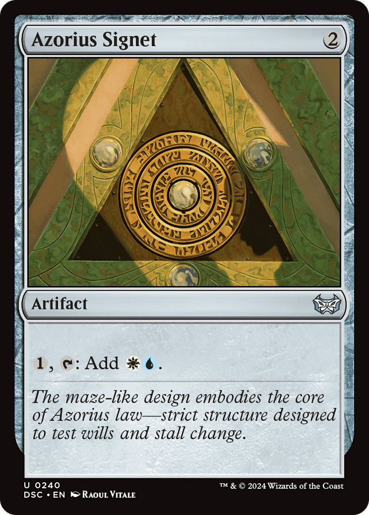 Azorius Signet — Duskmourn: House of Horror Commander — Magic: The Gathering