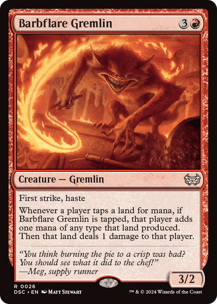 Barbflare Gremlin — Duskmourn: House of Horror Commander — Magic: The Gathering