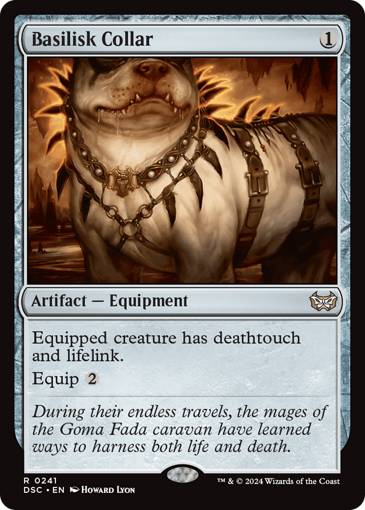 Basilisk Collar — Duskmourn: House of Horror Commander — Magic: The Gathering