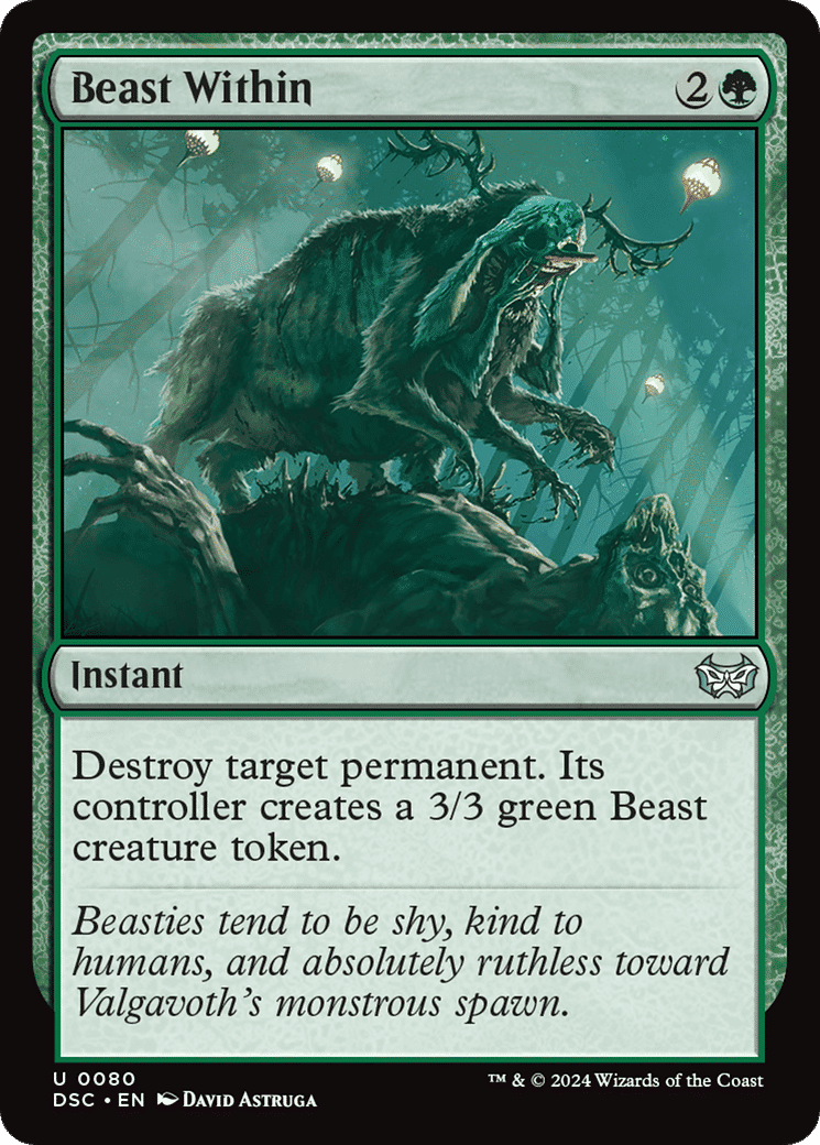 Beast Within — Duskmourn: House of Horror Commander — Magic: The Gathering