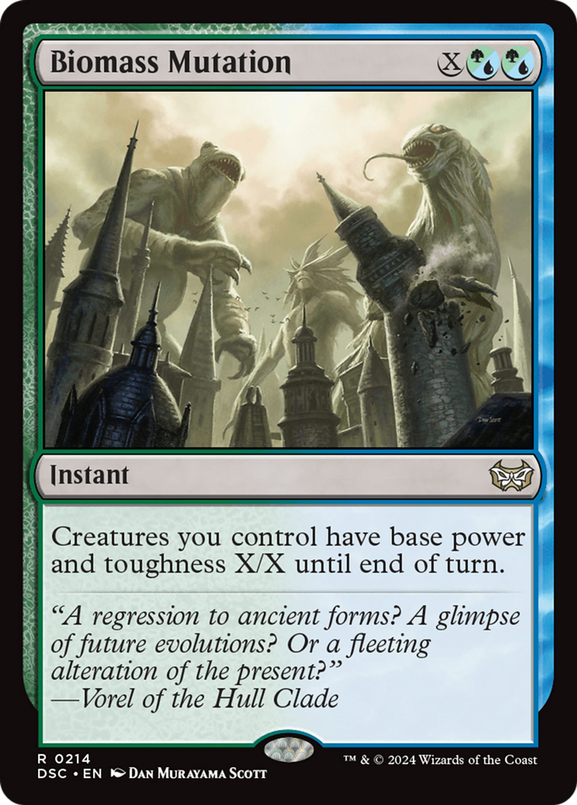 Mutation de biomasse — Duskmourn: House of Horror Commander — Magic: The Gathering