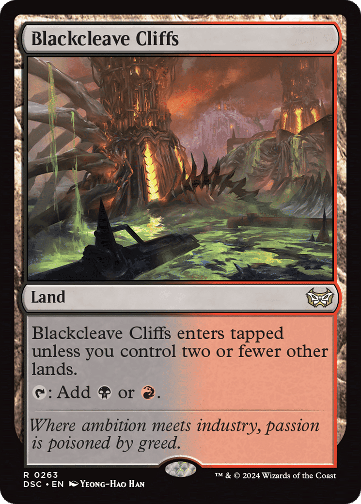 Blackcleave Cliffs — Duskmourn: House of Horror Commander — Magic: The Gathering