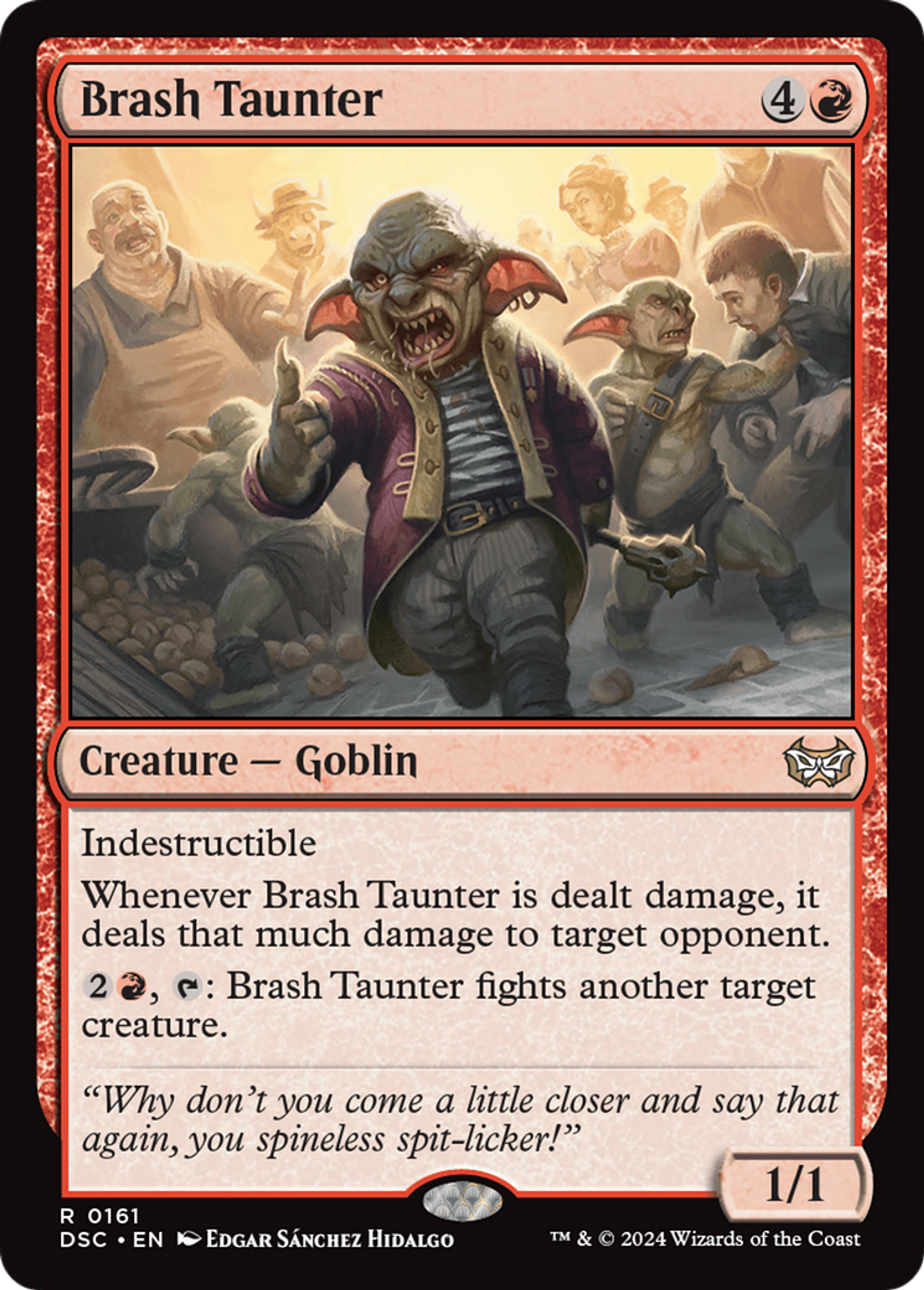 Brash Taunter — Duskmourn: House of Horror Commander — Magic: The Gathering