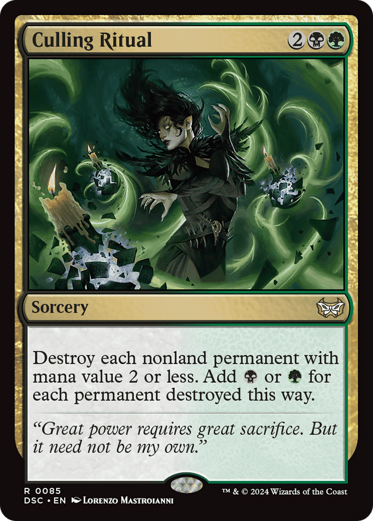 Culling Ritual — Duskmourn: House of Horror Commander — Magic: The Gathering