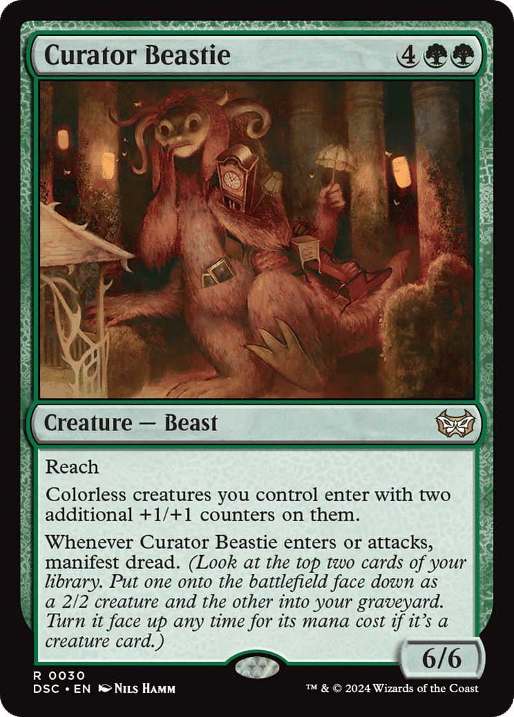 Curator Beastie — Duskmourn: House of Horror Commander — Magic: The Gathering