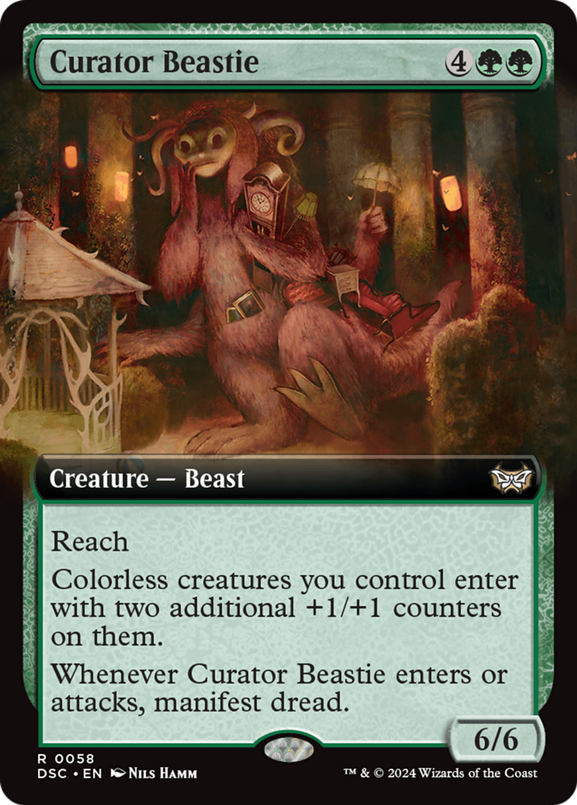 Curator Beastie — Duskmourn: House of Horror Commander — Magic: The Gathering