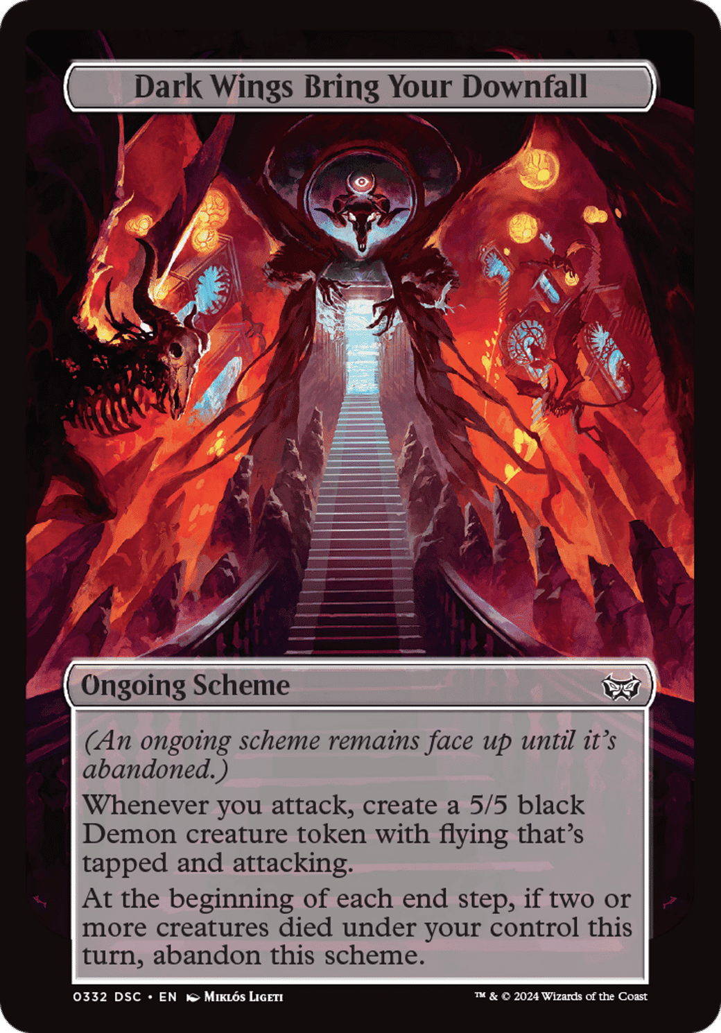 Dark Wings Bring Your Downfall — Duskmourn: House of Horror Commander — Magic: The Gathering