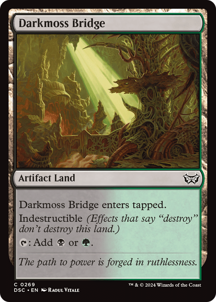 Darkmoss Bridge — Duskmourn: House of Horror Commander — Magic: The Gathering