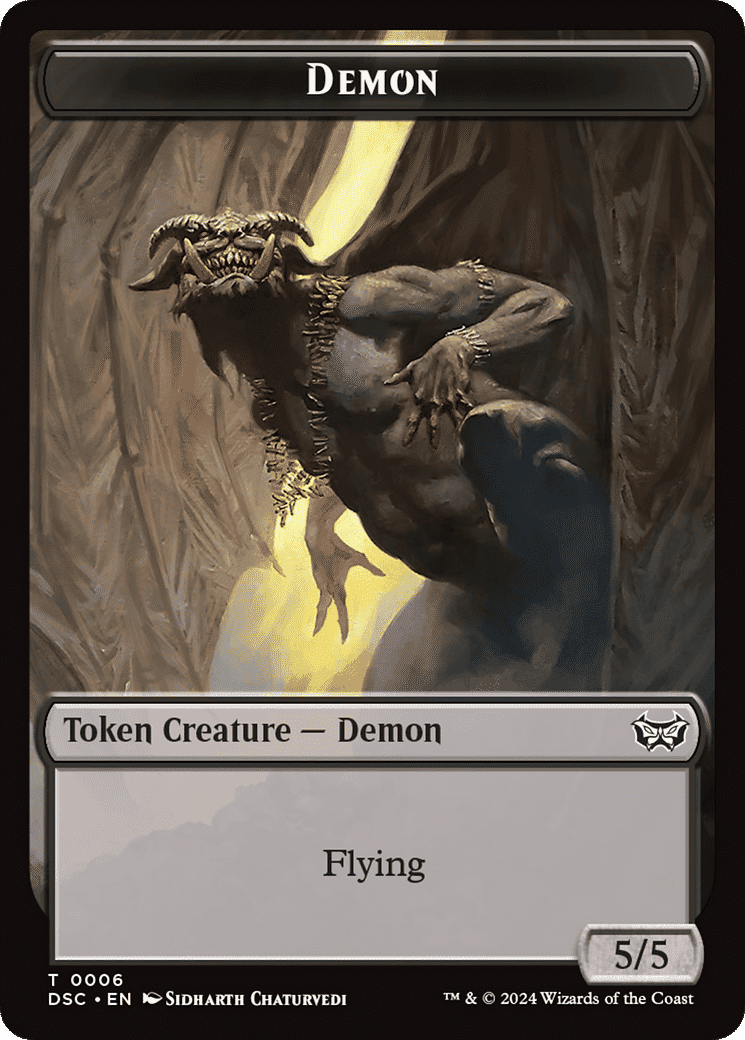 Demon — Duskmourn: House of Horror Commander — Magic: The Gathering