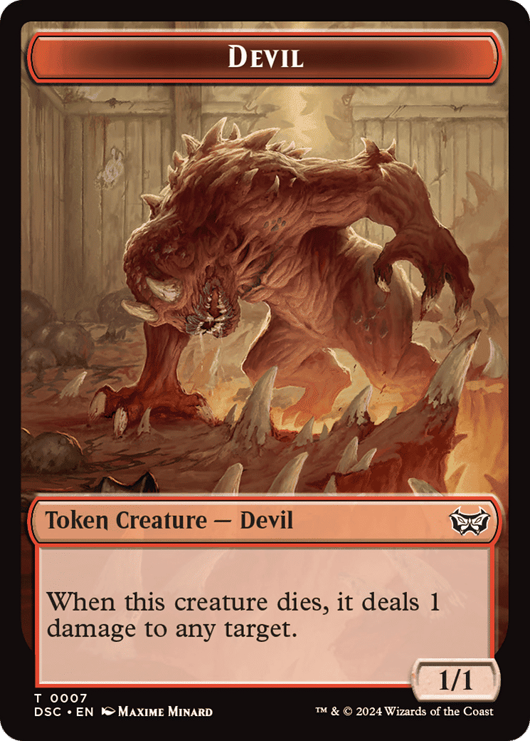Devil — Duskmourn: House of Horror Commander — Magic: The Gathering