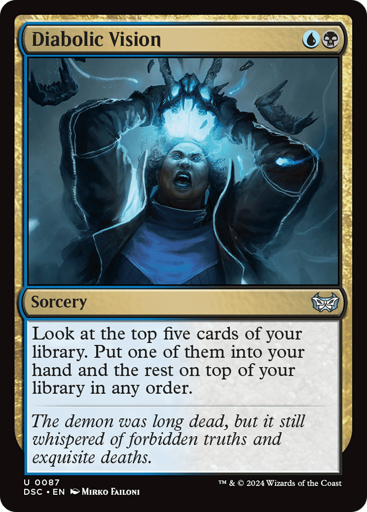 Diabolic Vision — Duskmourn: House of Horror Commander — Magic: The Gathering