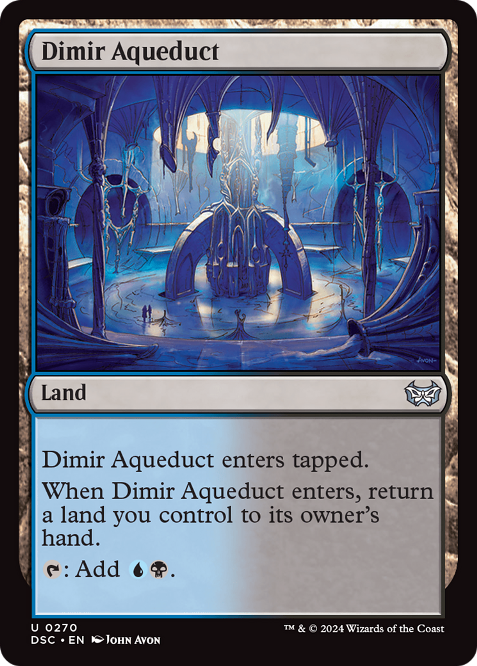 Aqueduc de Dimir — Duskmourn: House of Horror Commander — Magic: The Gathering