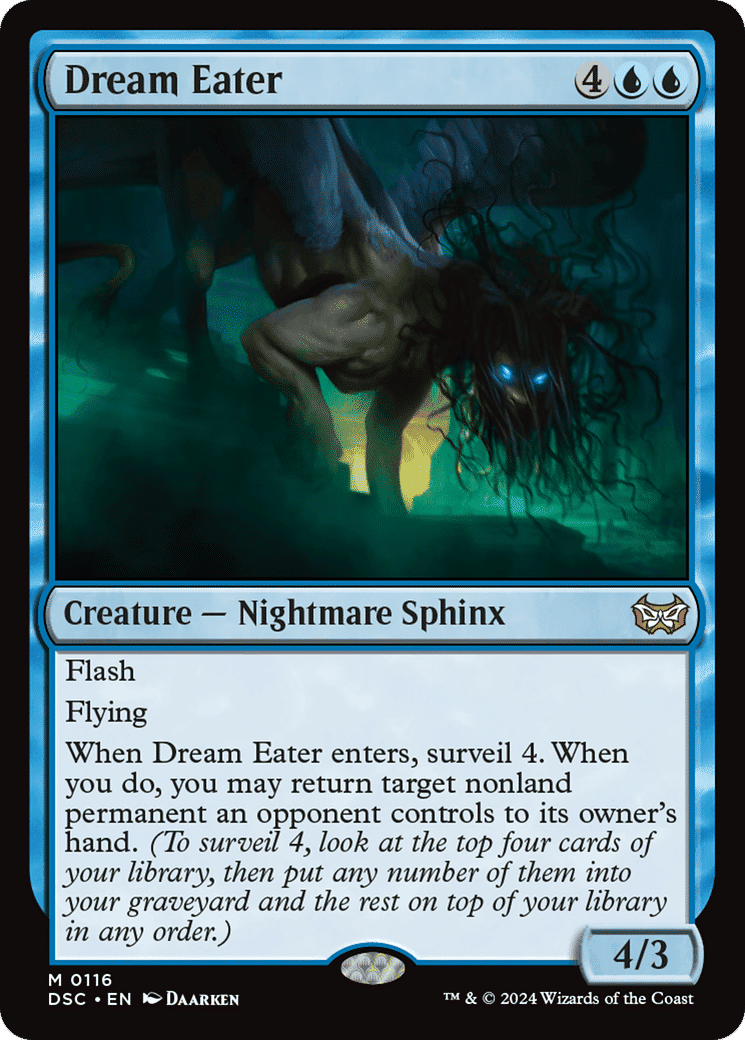 Dream Eater — Duskmourn: House of Horror Commander — Magic: The Gathering