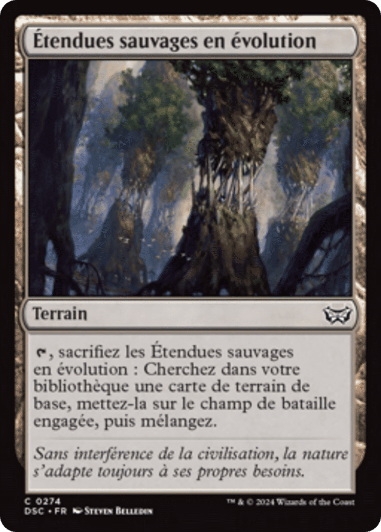 Étendues sauvages en évolution — Duskmourn: House of Horror Commander — Magic: The Gathering