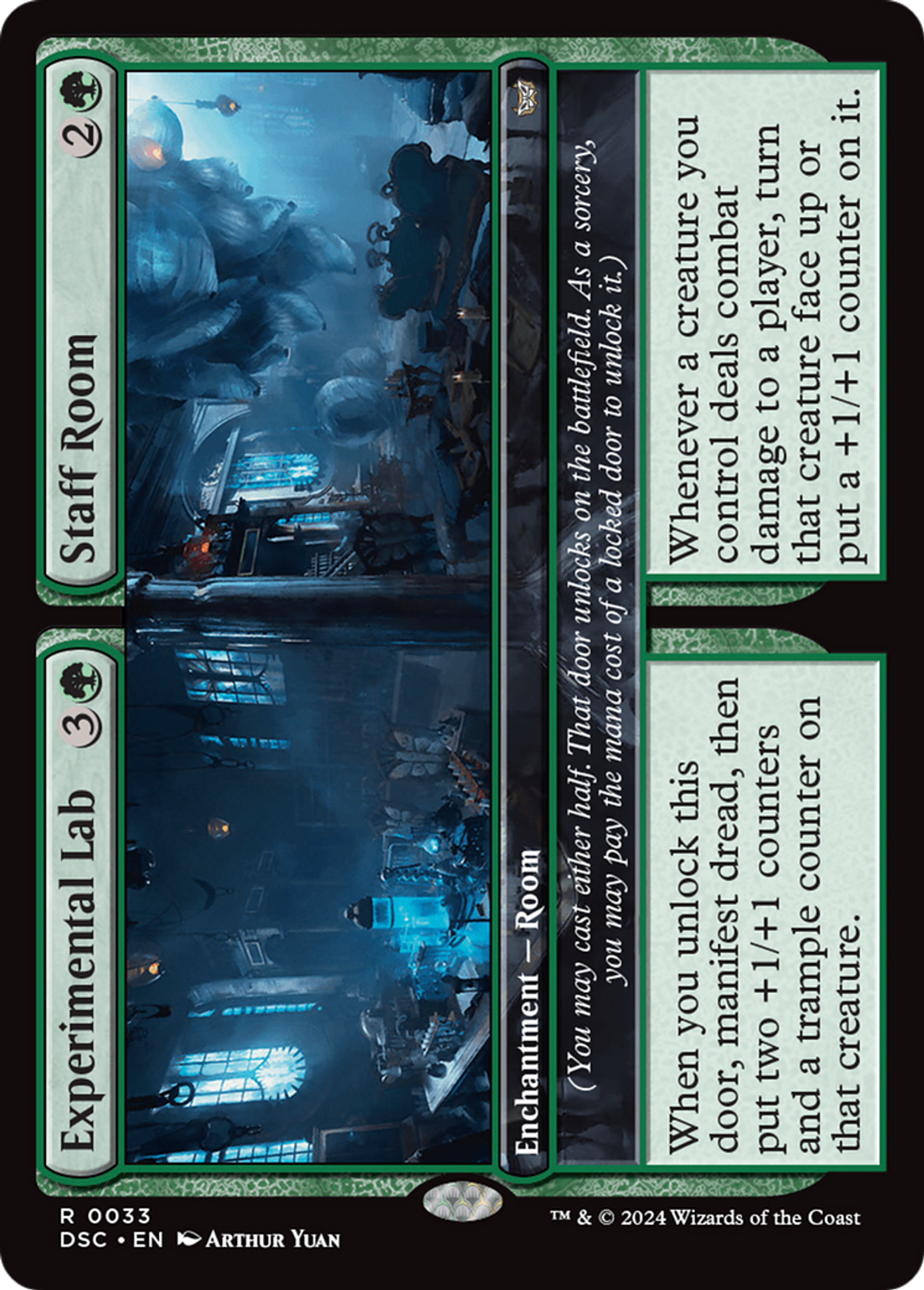 Experimental Lab // Staff Room // Experimental Lab // Staff Room — Duskmourn: House of Horror Commander — Magic: The Gathering