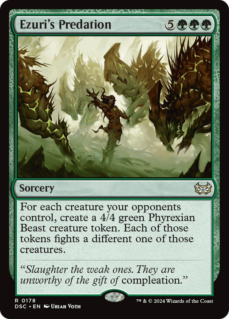 Ezuri's Predation — Duskmourn: House of Horror Commander — Magic: The Gathering