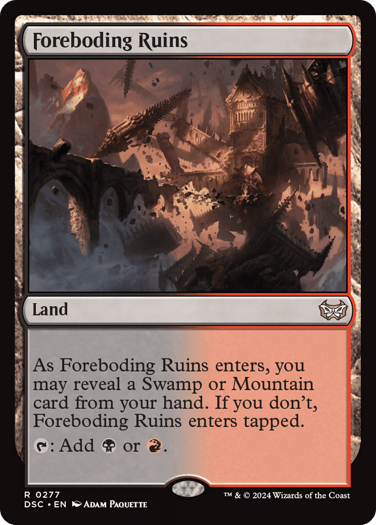 Foreboding Ruins — Duskmourn: House of Horror Commander — Magic: The Gathering