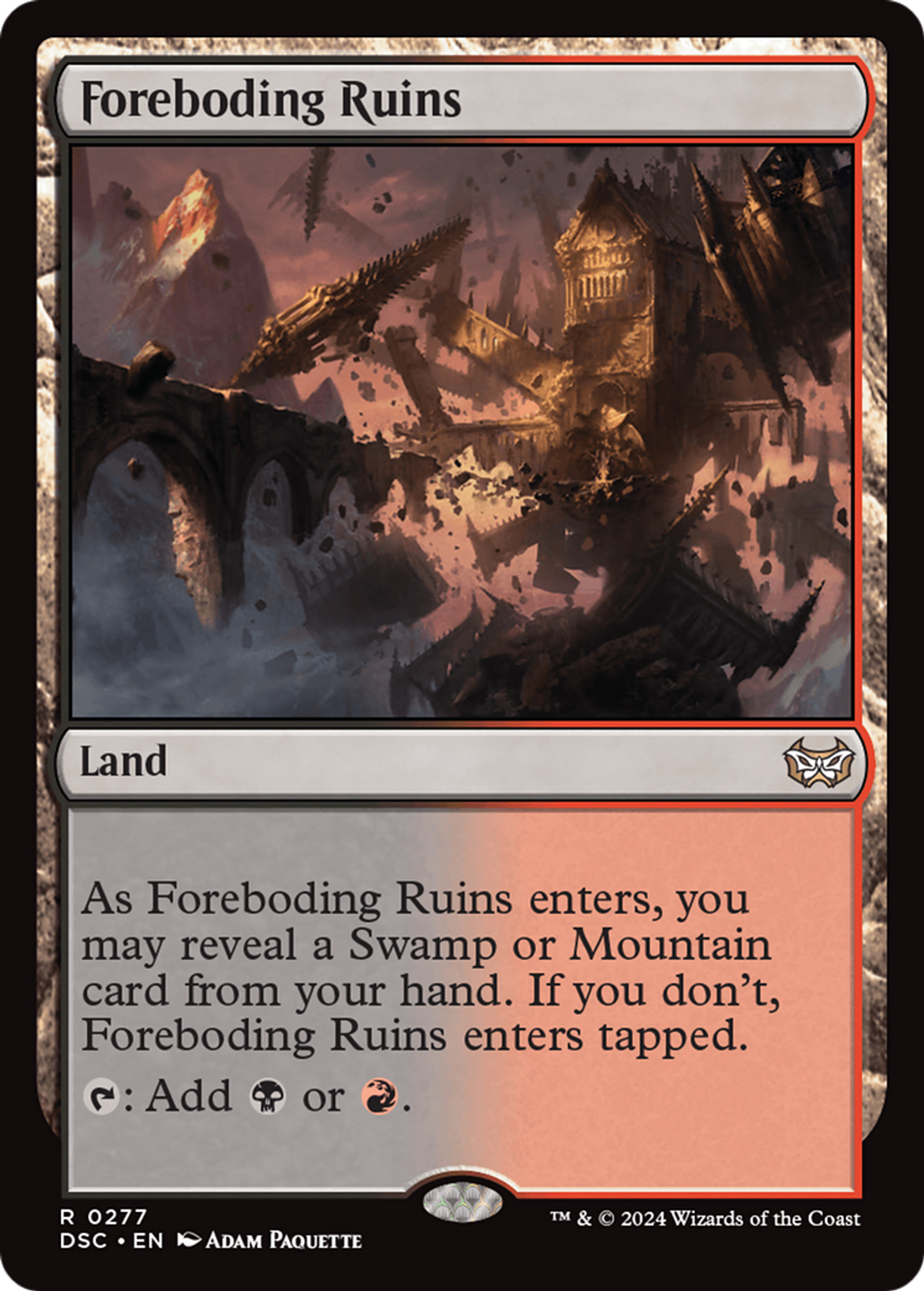 Foreboding Ruins — Duskmourn: House of Horror Commander — Magic: The Gathering
