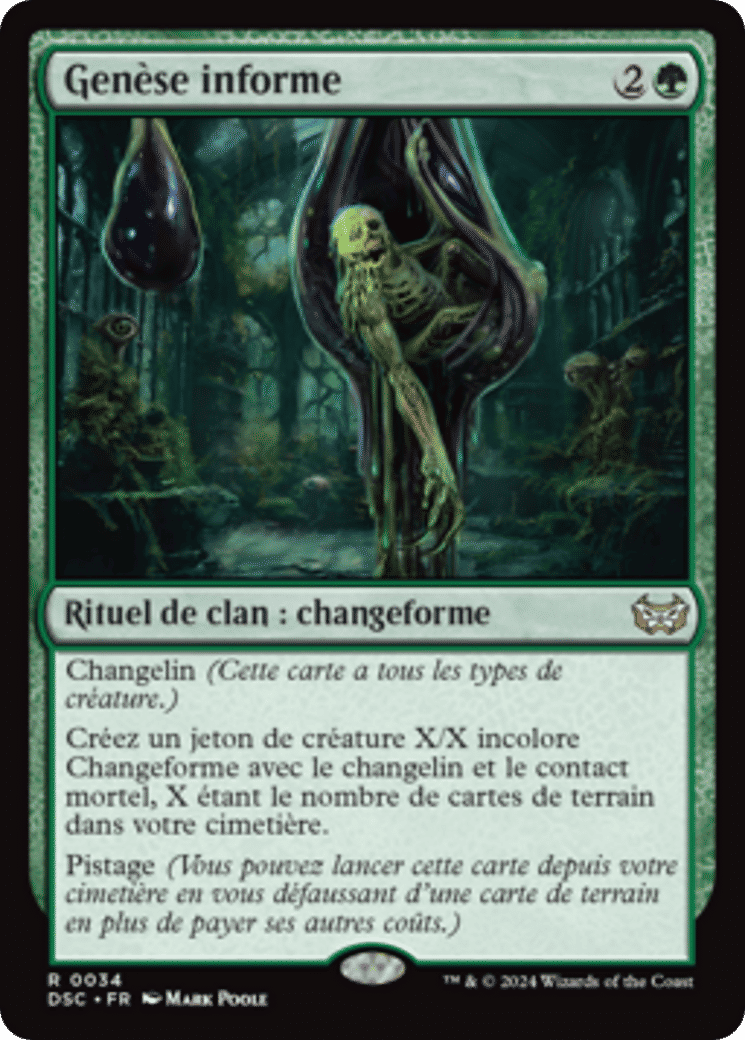Genèse informe — Duskmourn: House of Horror Commander — Magic: The Gathering