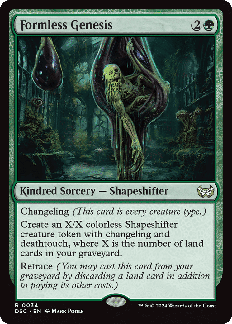 Formless Genesis — Duskmourn: House of Horror Commander — Magic: The Gathering