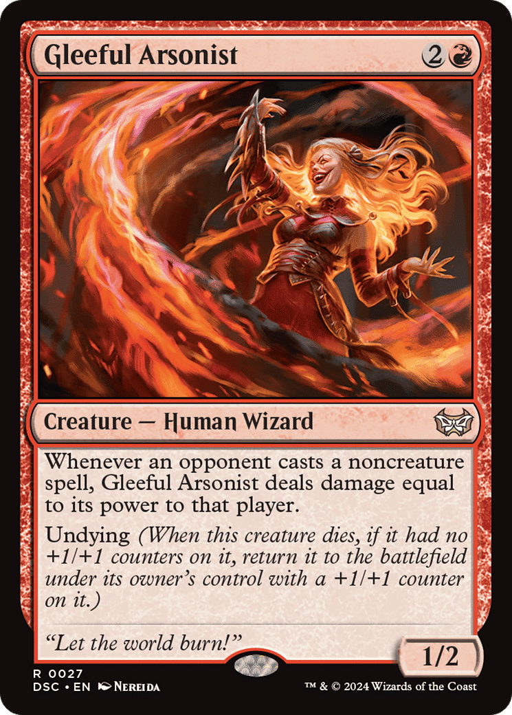 Gleeful Arsonist — Duskmourn: House of Horror Commander — Magic: The Gathering