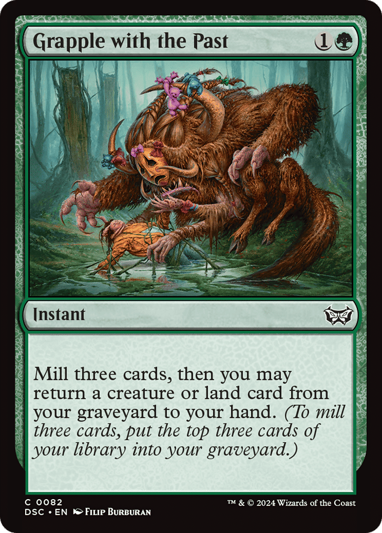 Grapple with the Past — Duskmourn: House of Horror Commander — Magic: The Gathering