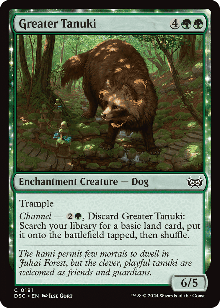 Greater Tanuki — Duskmourn: House of Horror Commander — Magic: The Gathering