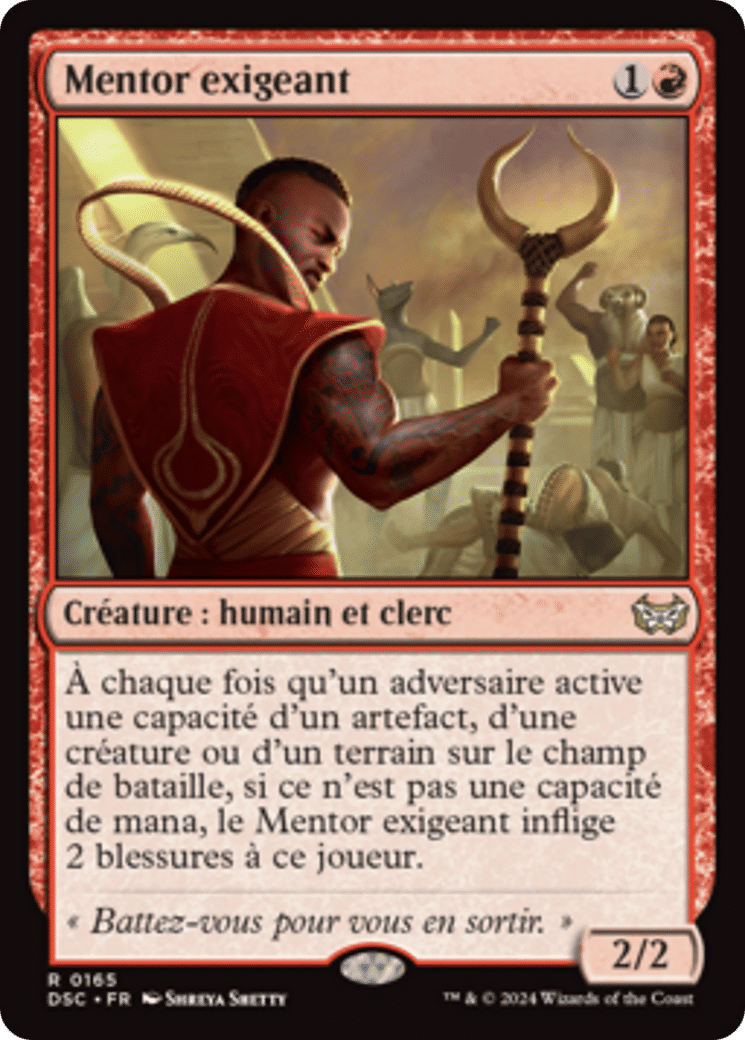 Mentor exigeant — Duskmourn: House of Horror Commander — Magic: The Gathering