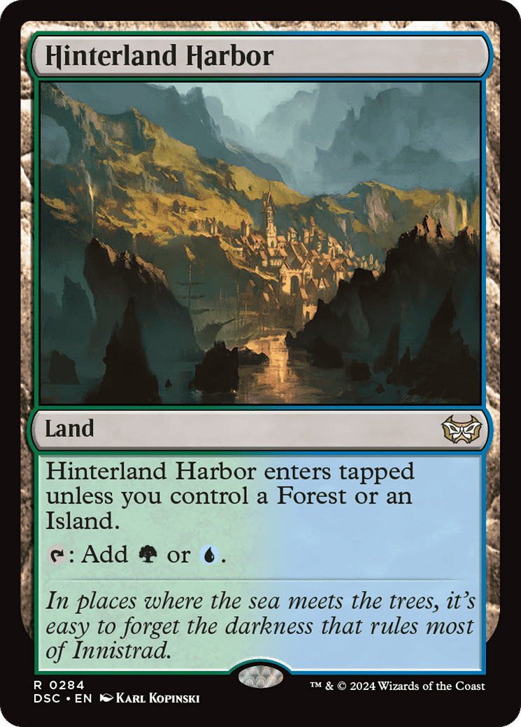 Hinterland Harbor — Duskmourn: House of Horror Commander — Magic: The Gathering