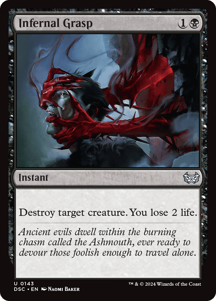 Infernal Grasp — Duskmourn: House of Horror Commander — Magic: The Gathering